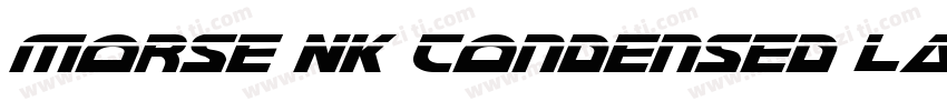 Morse NK Condensed Laser Italic字体转换